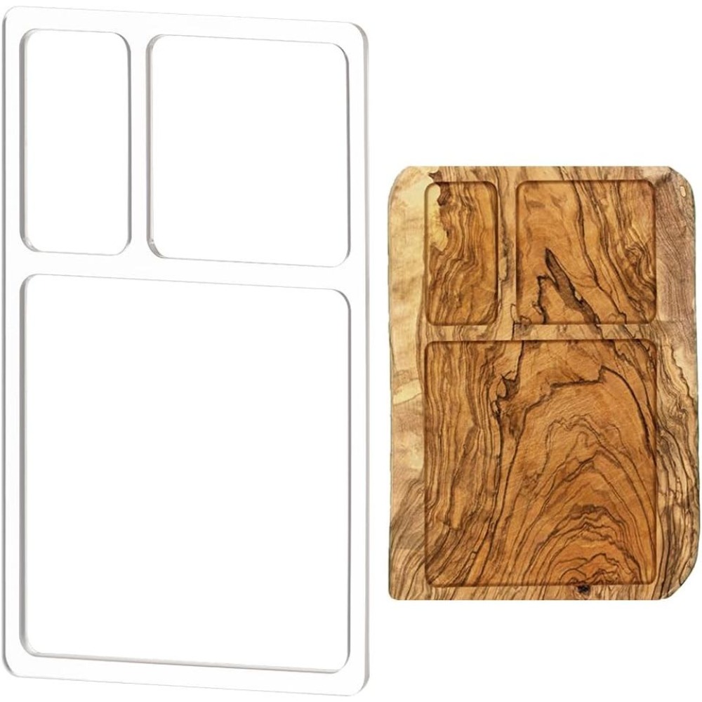 Woodworking Templates - قالب راوتر أكريليك شفاف مستطيل الشكل