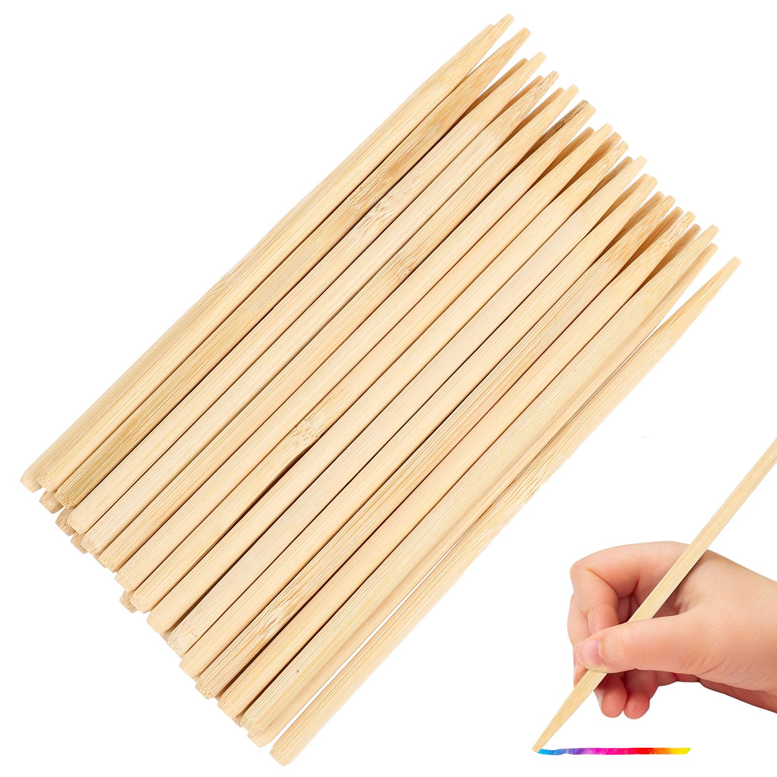 Woodworking For Kids - 30 قطعة من أعواد الشمع الخشبية