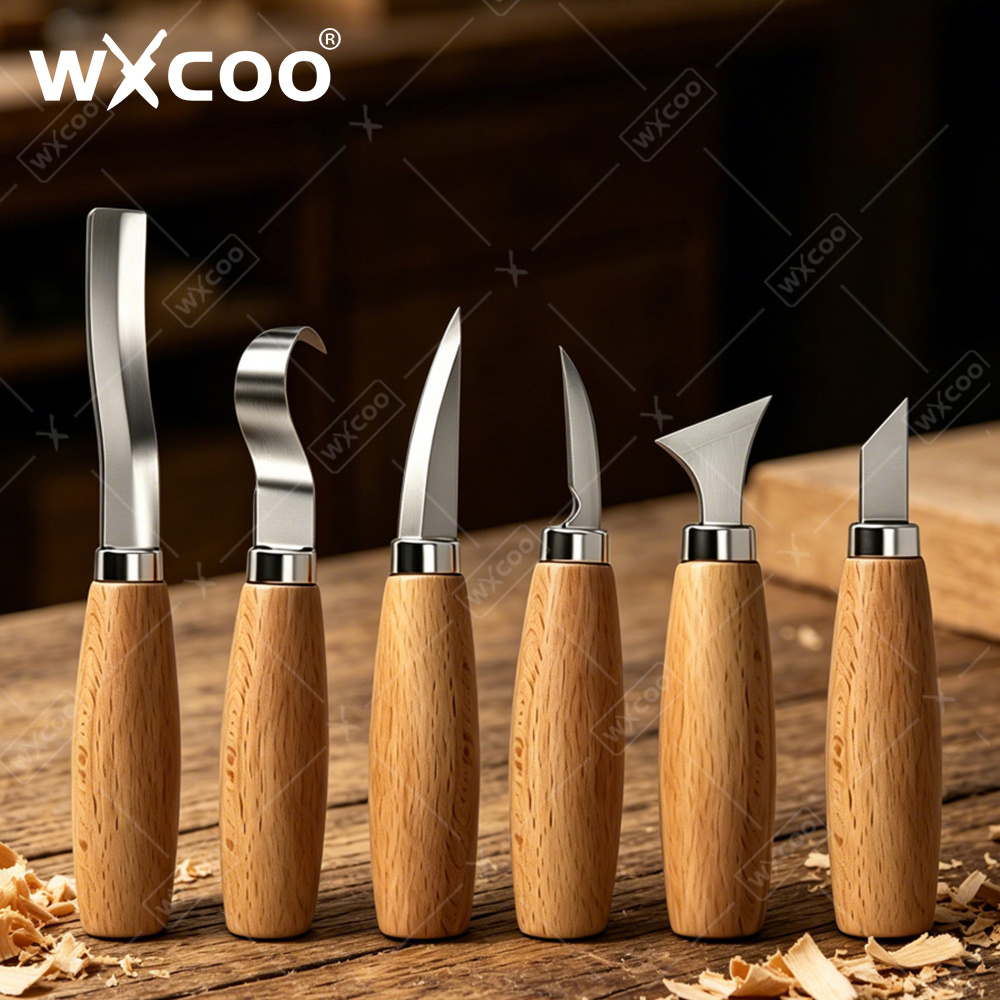 Woodworking For Beginners - أدوات نحت الخشب المقوسة من WXCOO،