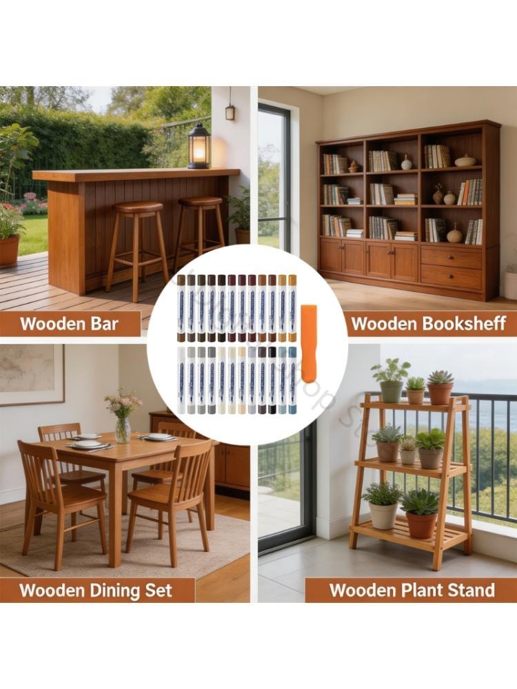 Cabinet Scraper Set - مجموعة أعواد الشمع ذات اللون الخشبي