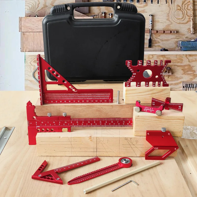 النجارة الألومنيوم مربع عدة مع - مراجعة Woodworking Plans وسعره