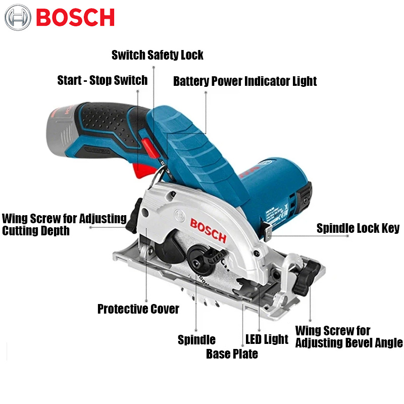 منشار دائري كهربائي BOSCH GKS  - مراجعة Woodworking Saw وسعره